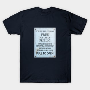 TARDIS Door Plate T-Shirt